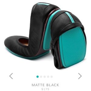 TIEKS MATTE BLACK BALLET FLATS